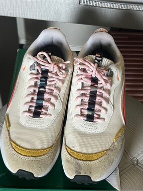 Puma City Rider HC Jr Sneakers Putty Pristine Bamboo Size 7C Youth